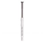 FRAME ANCHOR CSK TORX SCREW & NYLON PLUG APPROVED BRIGHT ZINC T30 DRIVE