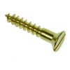 CSK SLOT WOOD SCREW BRASS