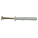 HAMMER SCREW & NYLON PLUG ZINC & YELLOW MINIBAG