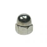 HEX DOME NUTS BRIGHT ZINC SMALL BOX