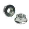 HEX FLANGE NUTS PLAIN BRIGHT ZINC