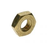 HEX HALF LOCK NUTS BRASS