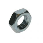 HEX HALF LOCK NUTS CLASS 4 BRIGHT ZINC SMALL BOX