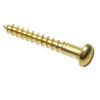ROUND HEAD SLOT WOOD SCREWS BRASS
