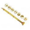 COUNTERSUNK XR VORTEX CHIPBOARD SCREWS ZINC & YELLOW TRADE TUB
