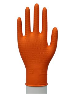 orange gripper gloves